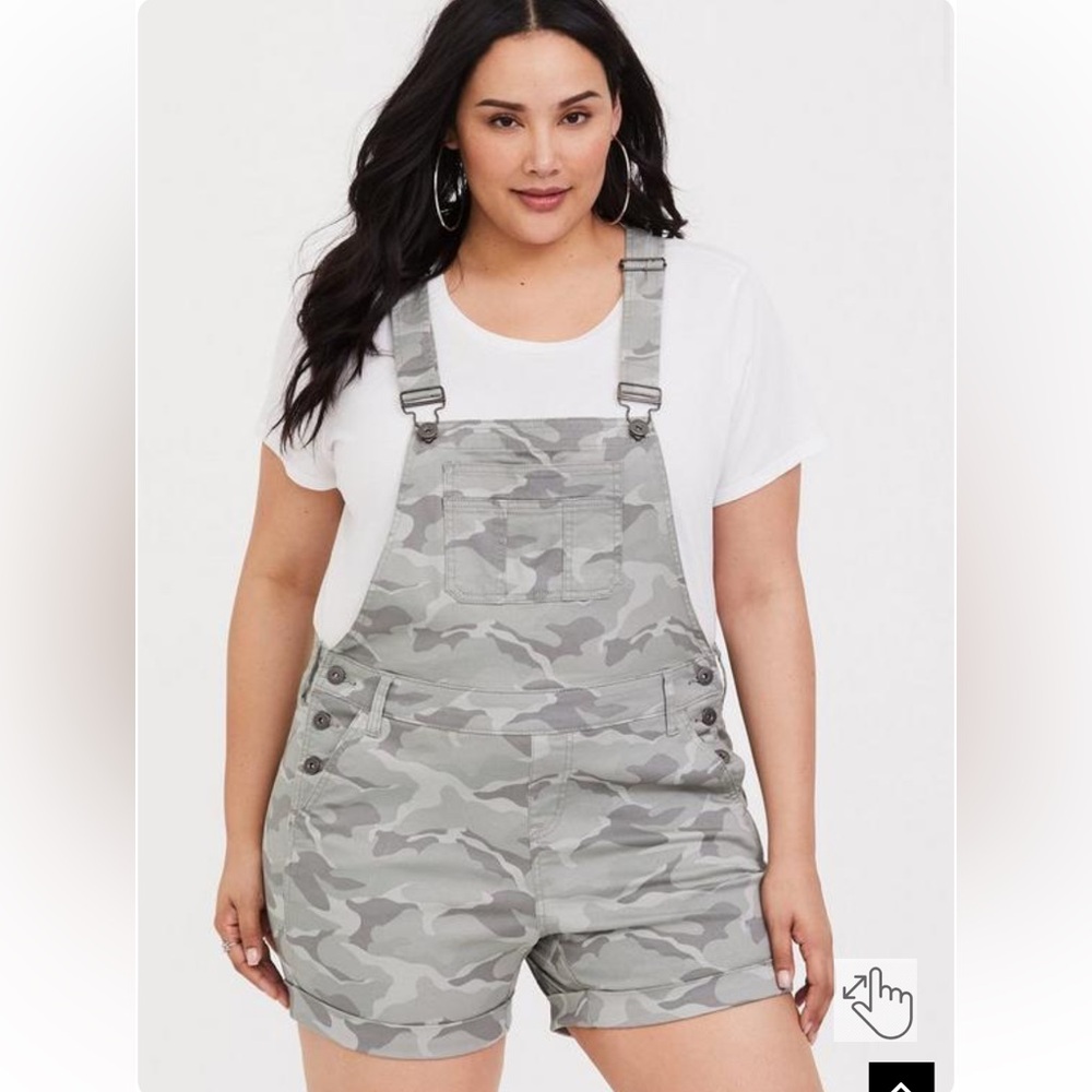 Torrid Camo Shorts Overall